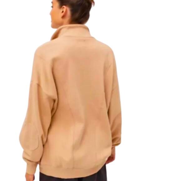 URBAN OUTFITTERS BDG Porter Zip-Up Sweatshirt Jacket, Sand / Sable, M, NWT! - Picture 6 of 11